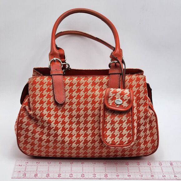 Nine West Vintage Red Houndstooth Bag with Matching Phone Case - Picture 11 of 14